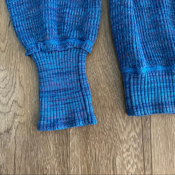 Free People Blue Knit Crop Top - Picture 5 of 10